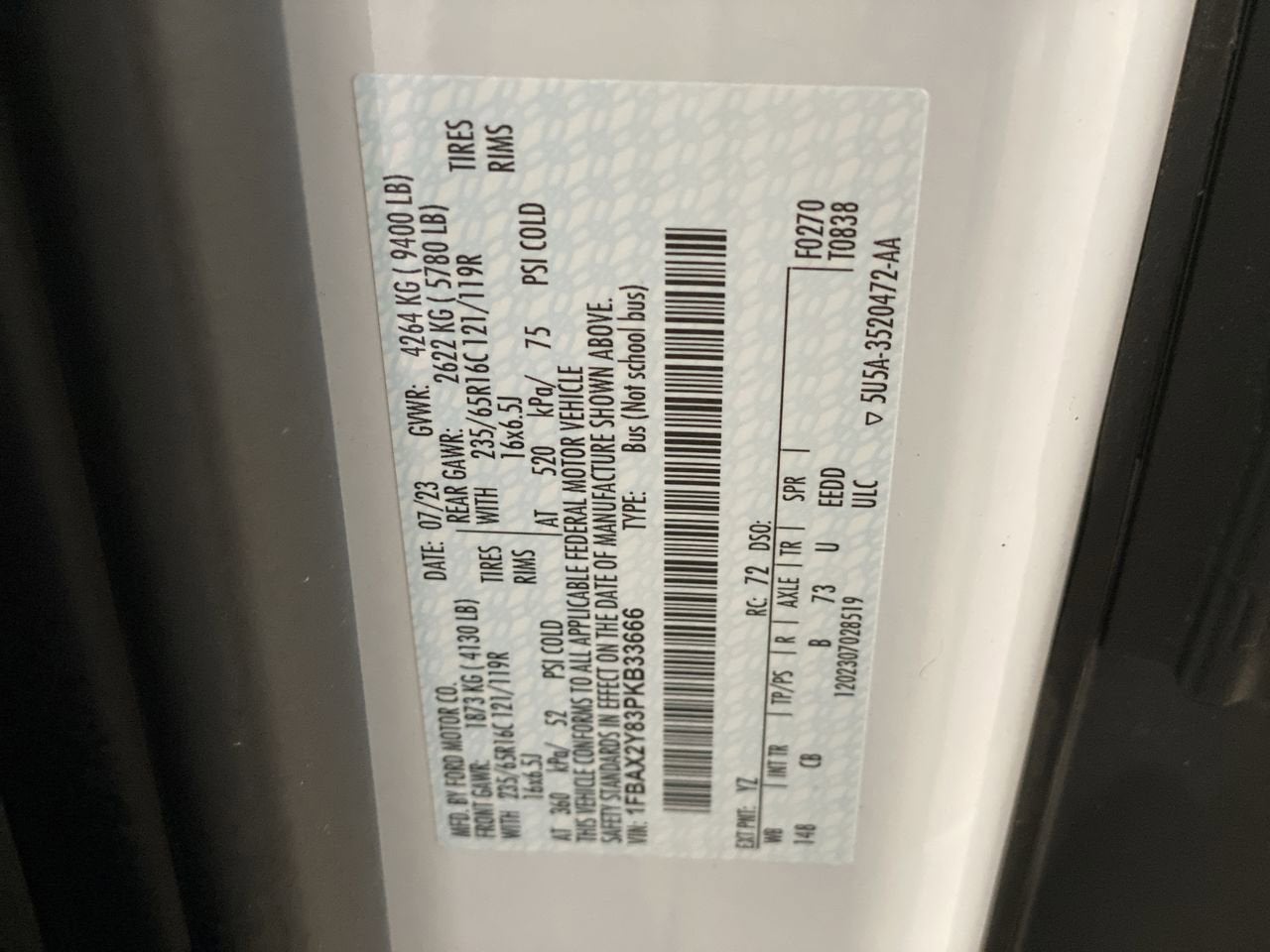 2023 Ford Transit Passenger Wagon XL