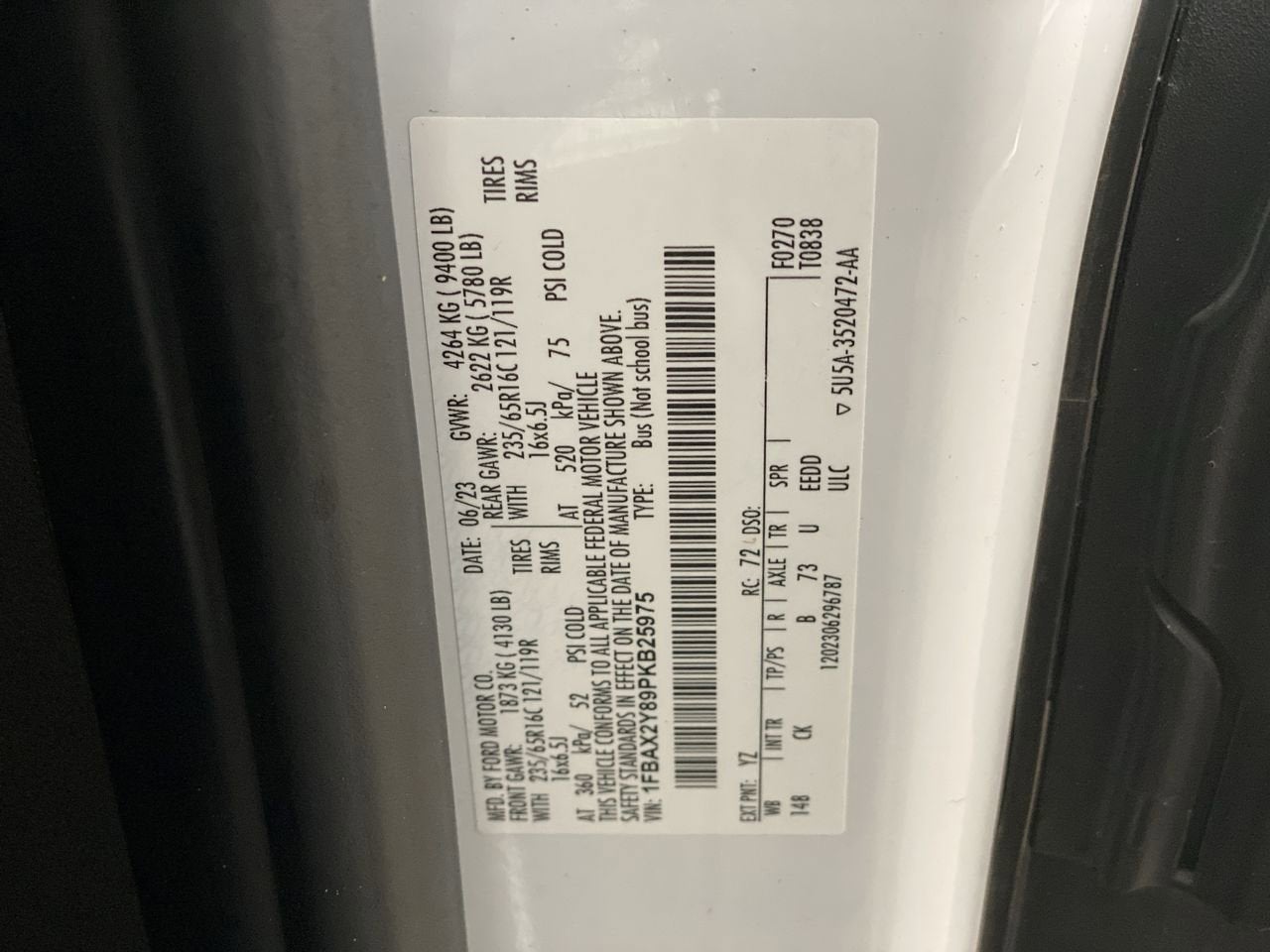 2023 Ford Transit Passenger Wagon XL