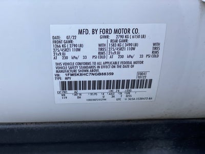 2022 Ford Explorer Platinum