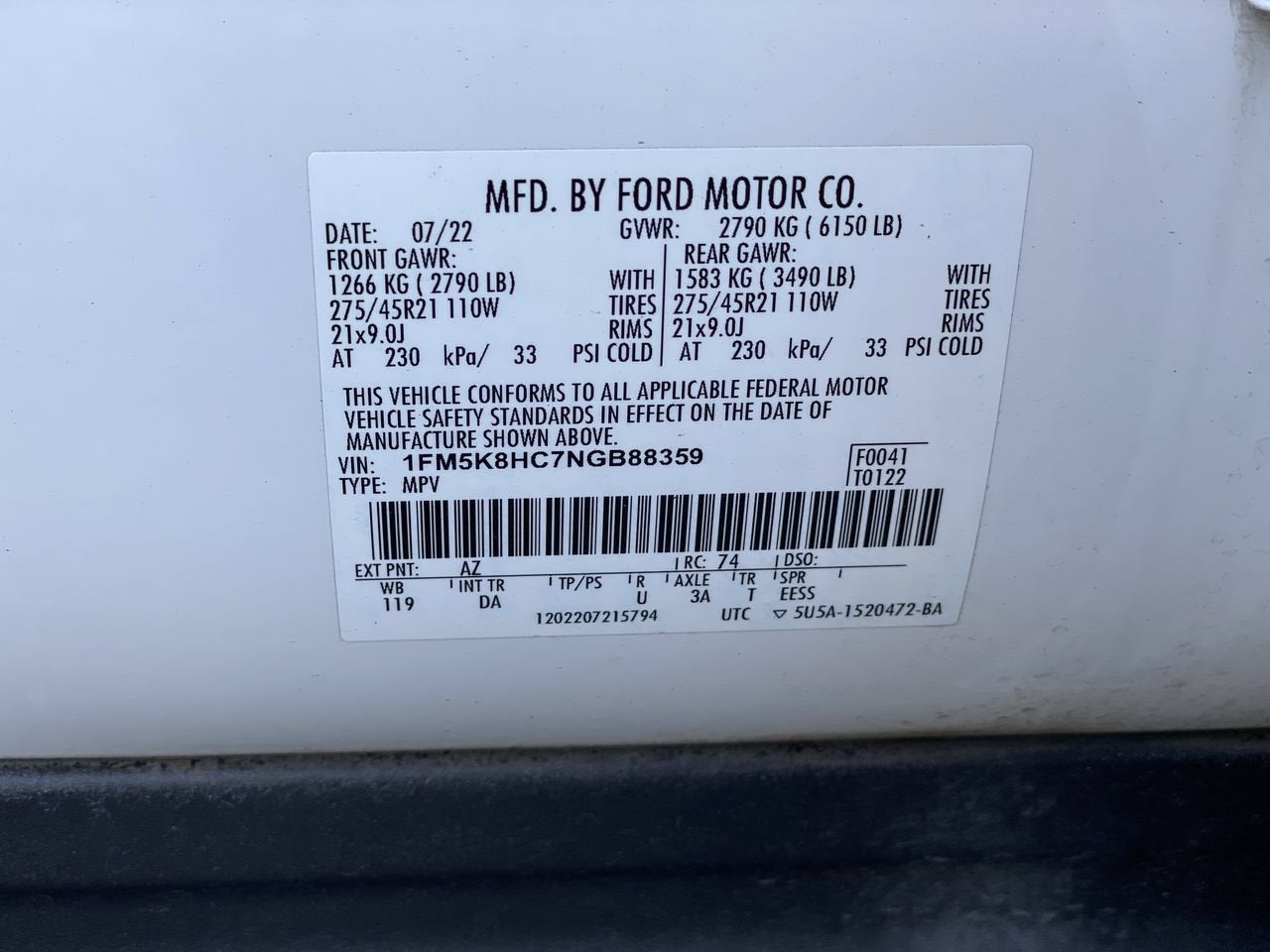 2022 Ford Explorer Platinum