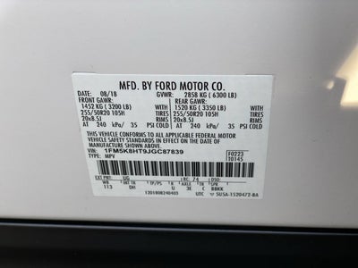 2018 Ford Explorer Platinum