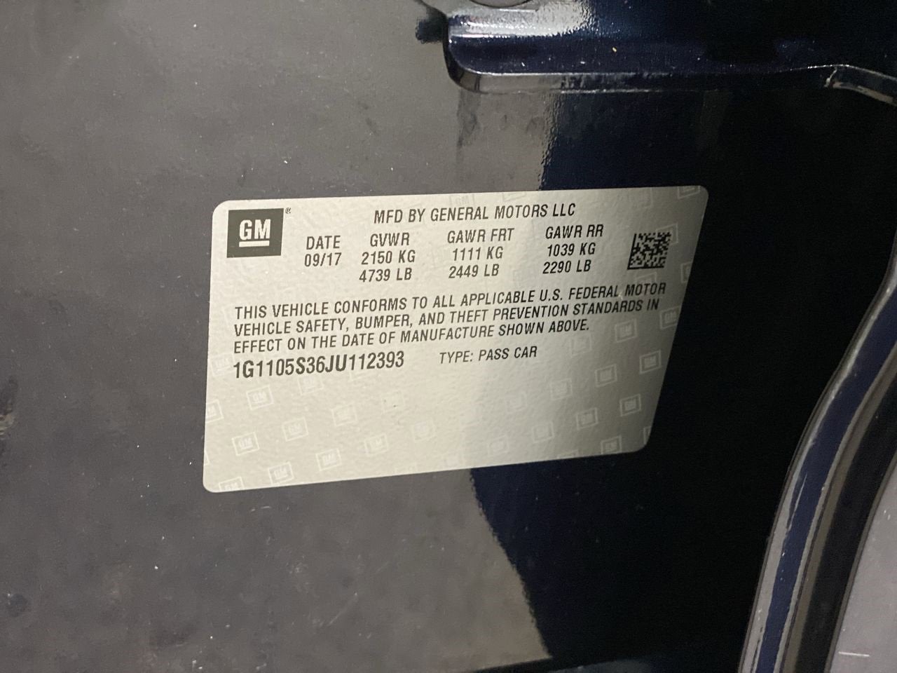 2018 Chevrolet Impala LT