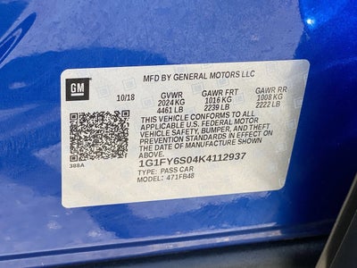 2019 Chevrolet Bolt EV LT