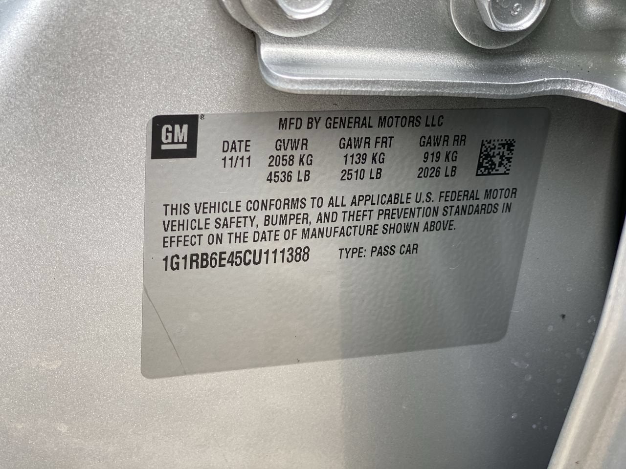 2012 Chevrolet Volt PREM
