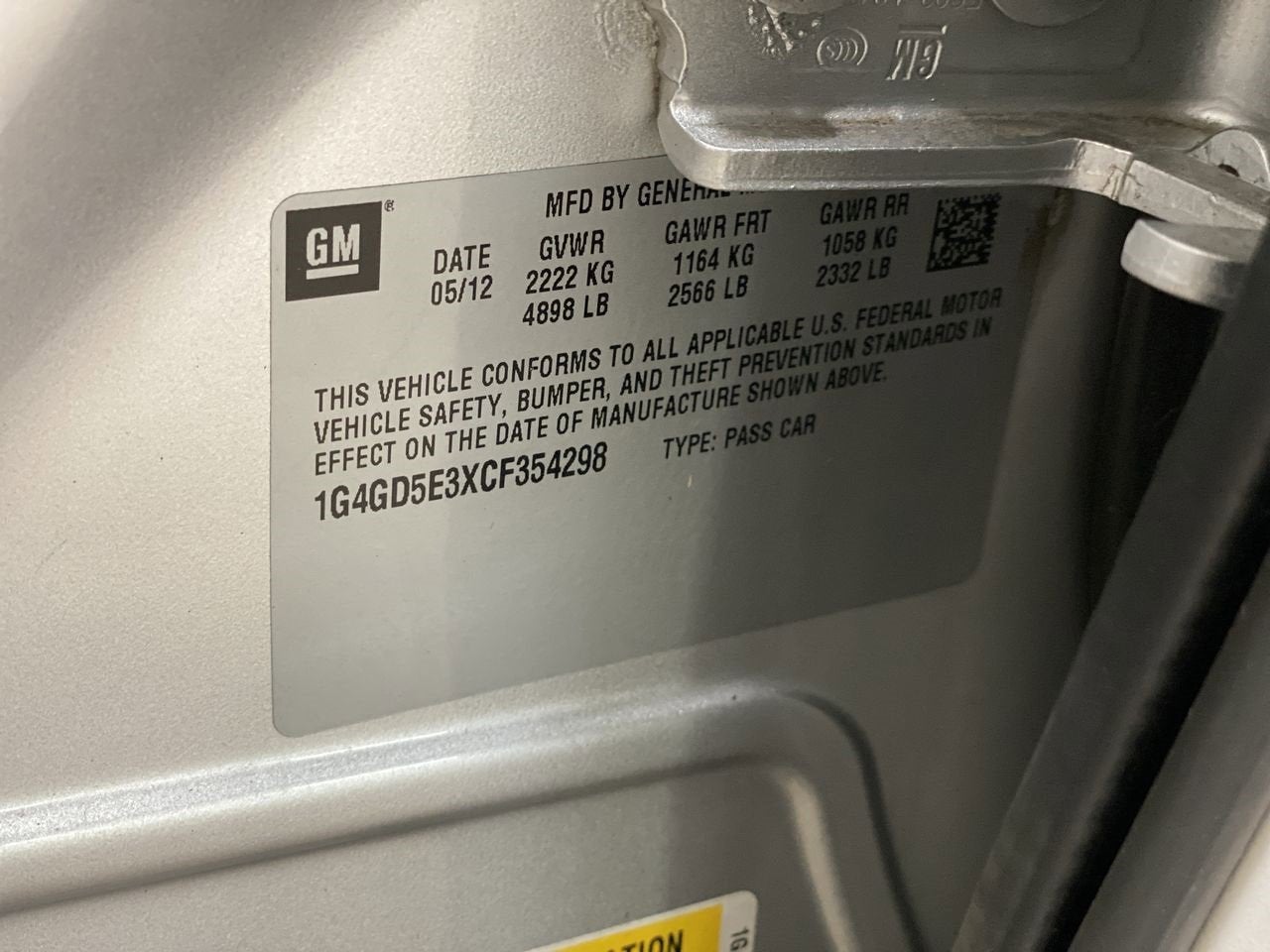 2012 Buick LaCrosse Premium 1