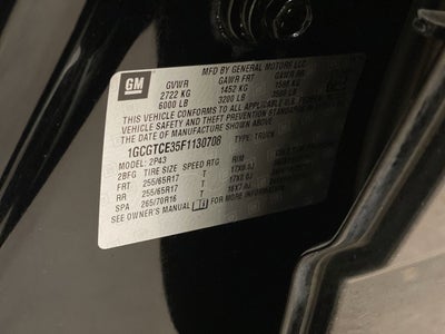 2015 Chevrolet Colorado 4WD Z71