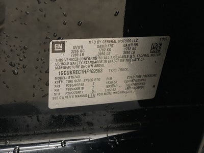 2017 Chevrolet Silverado 1500 LT