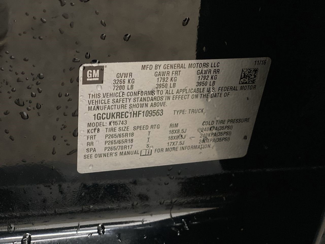 2017 Chevrolet Silverado 1500 LT