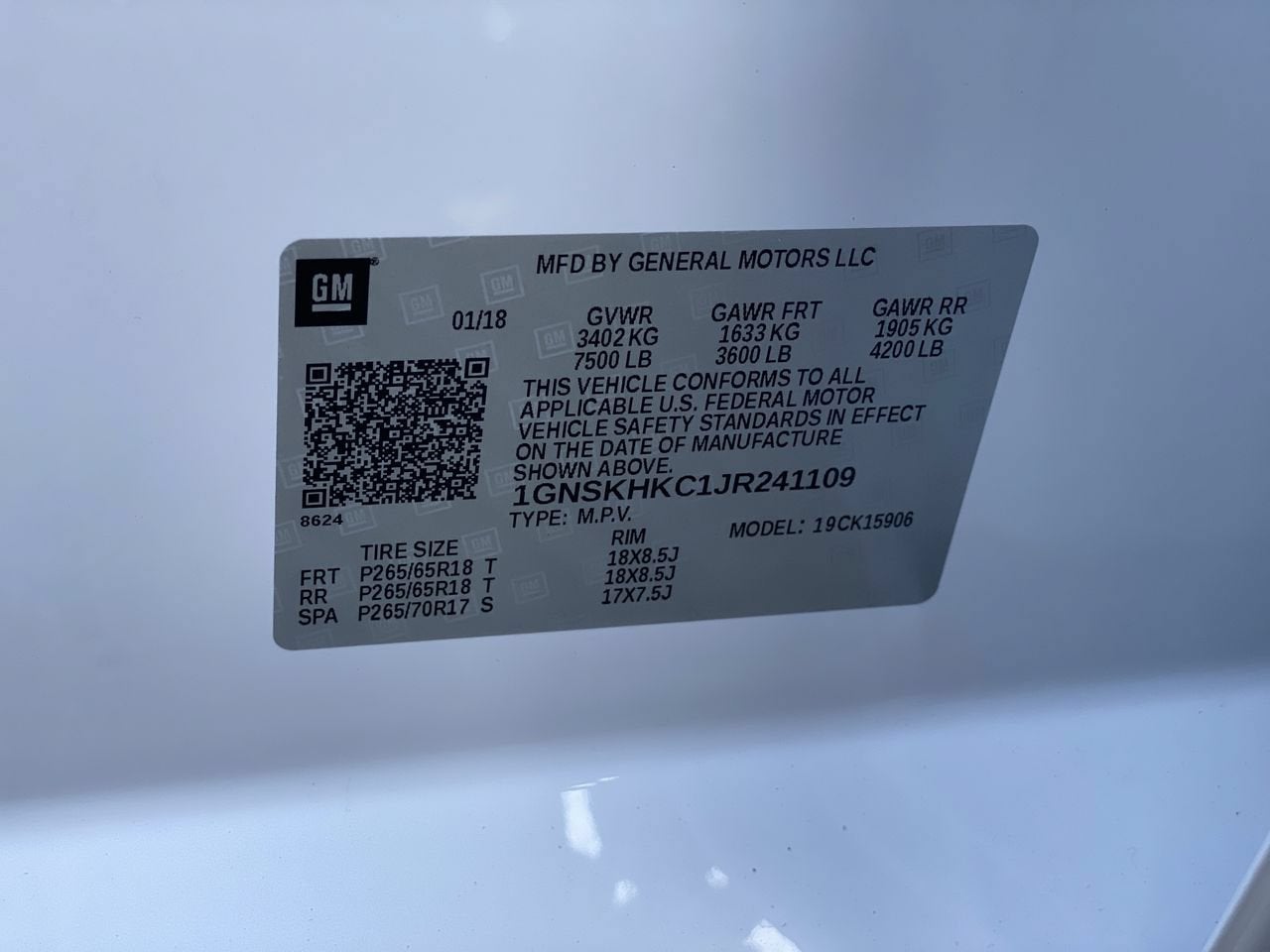 2018 Chevrolet Suburban LT