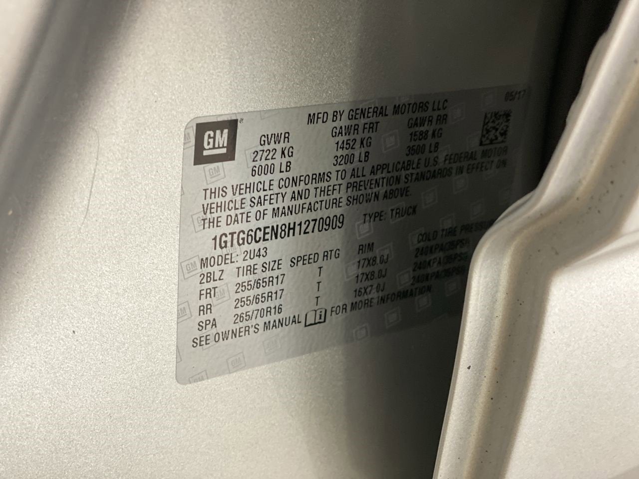 2017 GMC Canyon 4WD SLE