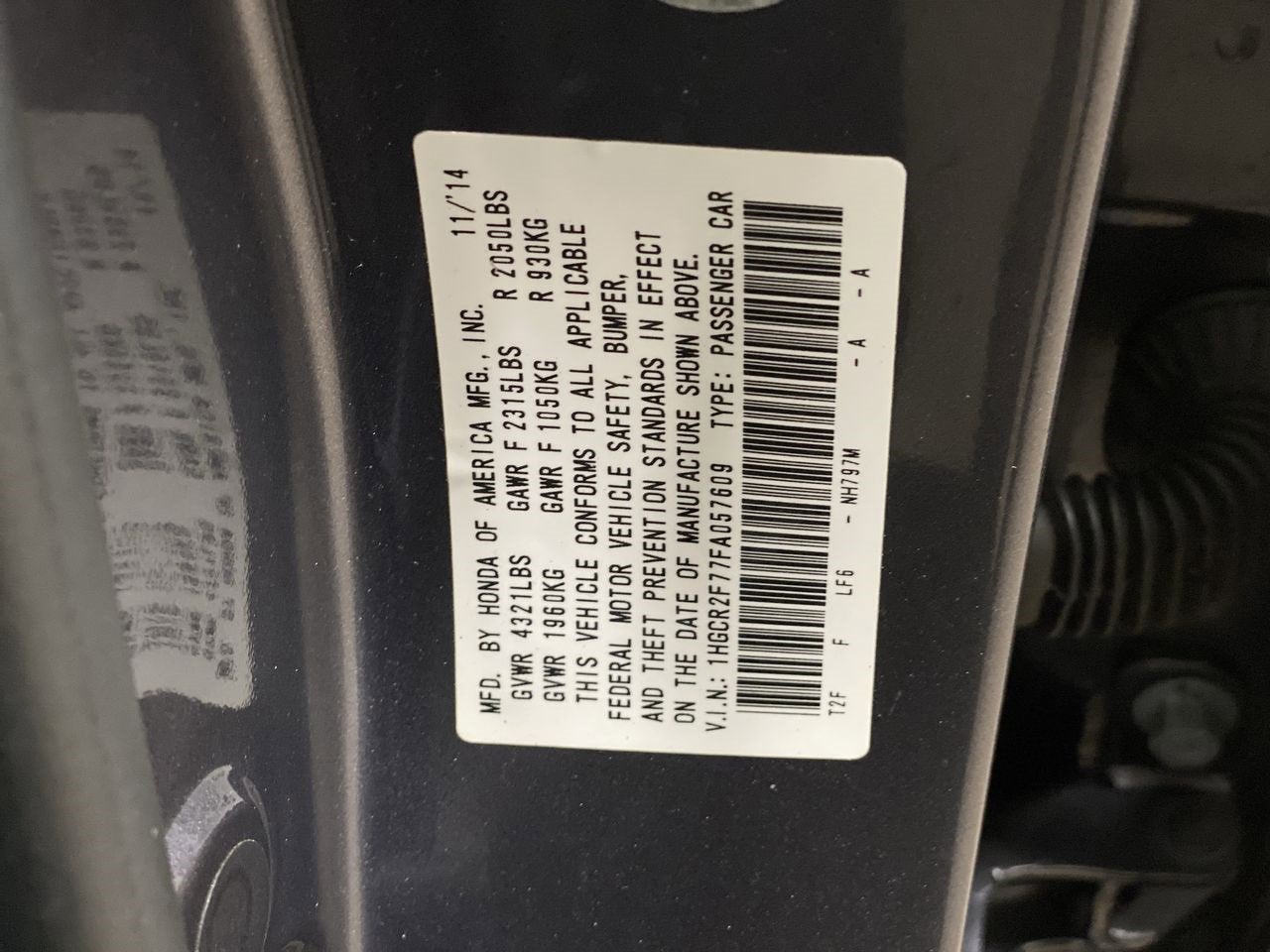 2015 Honda Accord Sedan EX