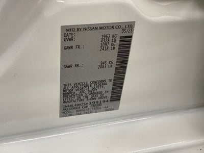 2025 Nissan Altima SV