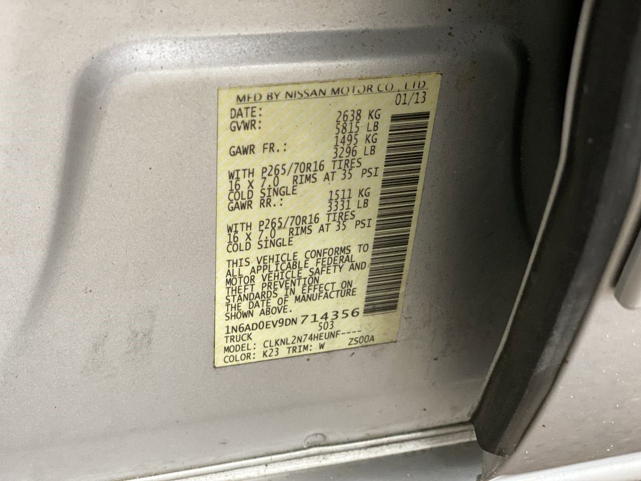 2013 Nissan Frontier SV