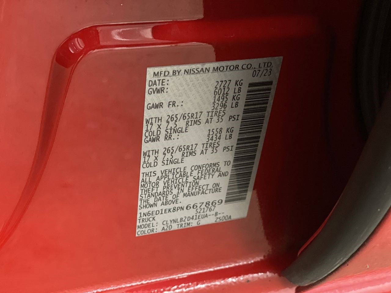 2023 Nissan Frontier SV