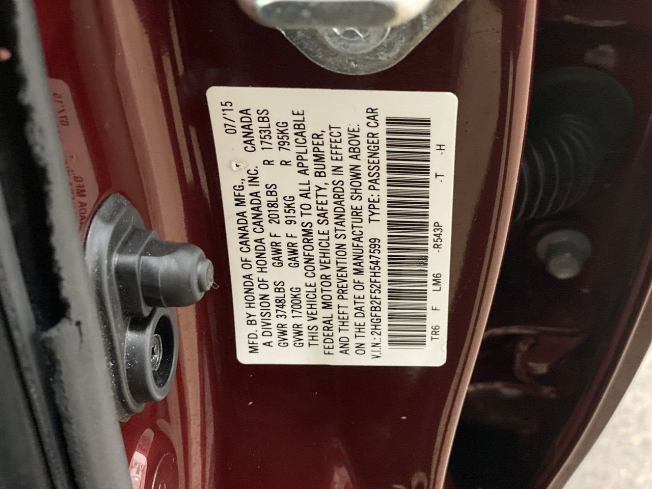 2015 Honda Civic Sedan LX