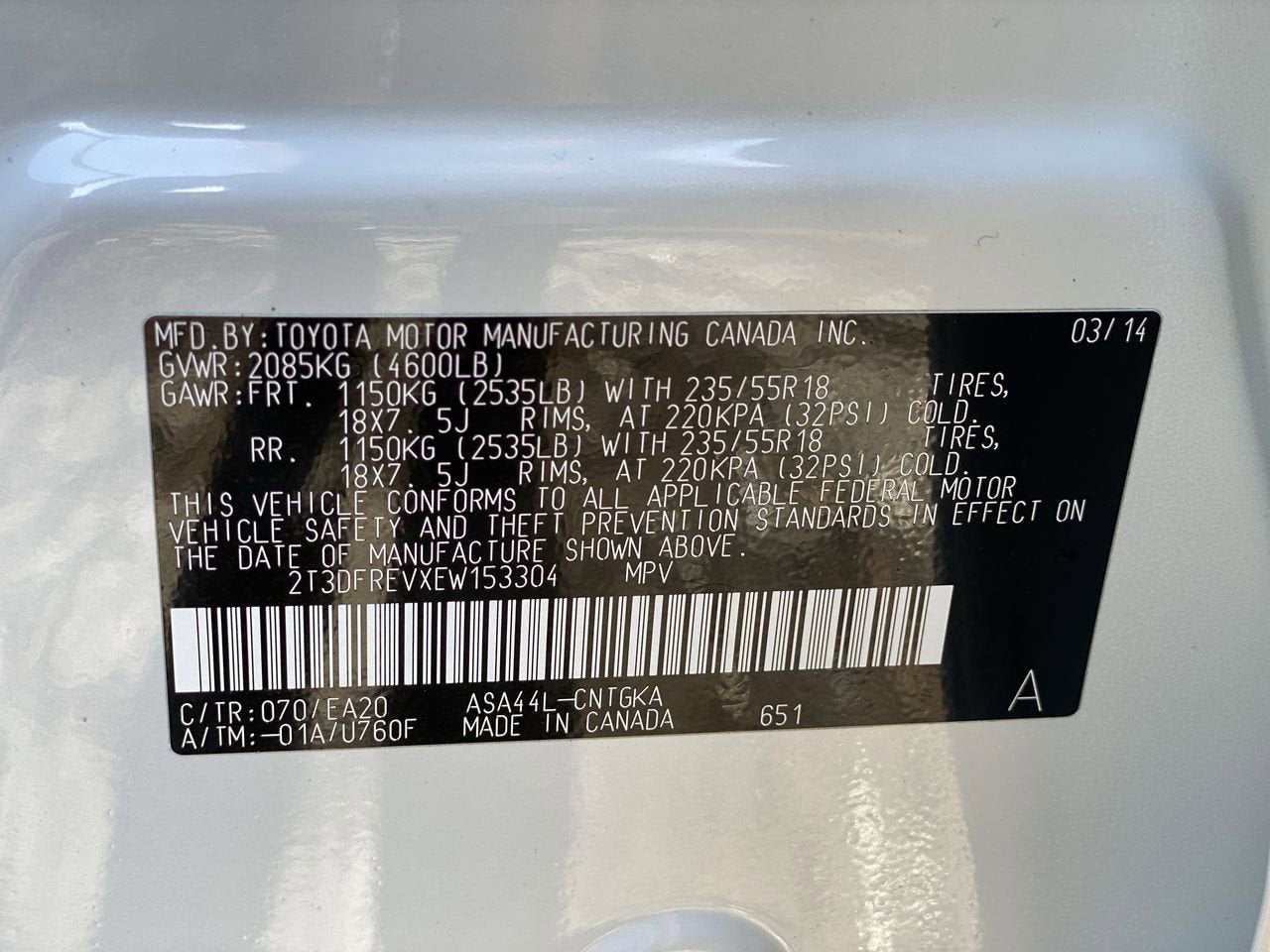 2014 Toyota RAV4 Limited