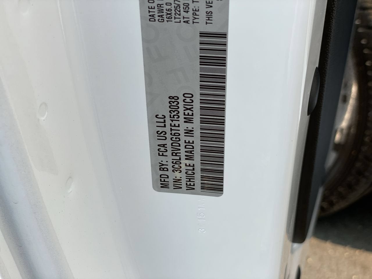 2026 RAM ProMaster Cargo Van Tradesman