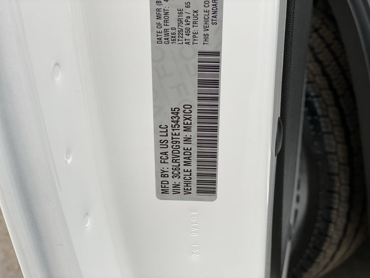 2026 RAM ProMaster Cargo Van Tradesman