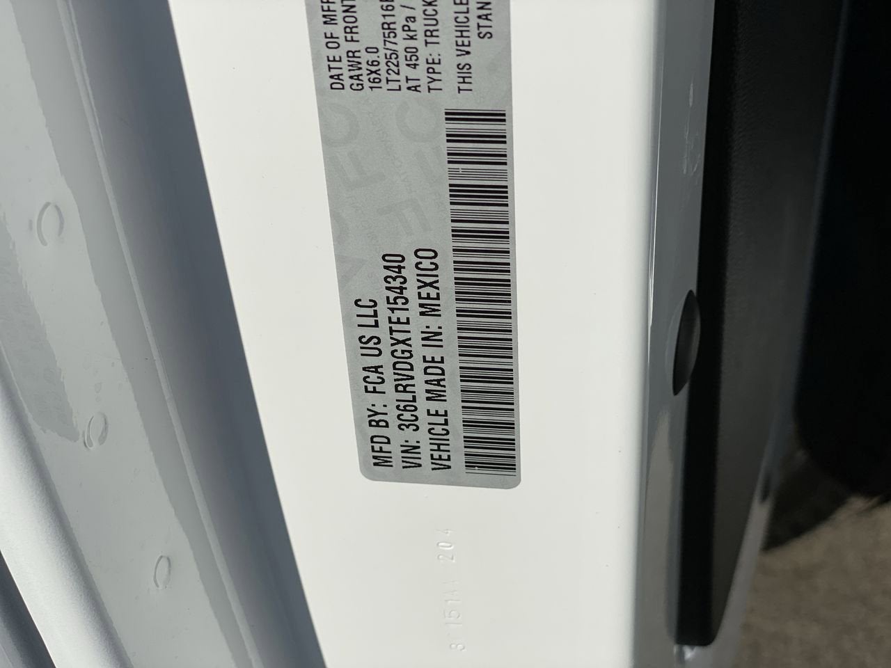 2026 RAM ProMaster Cargo Van Tradesman