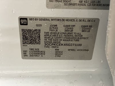 2025 Chevrolet Silverado 1500 Custom Trail Boss