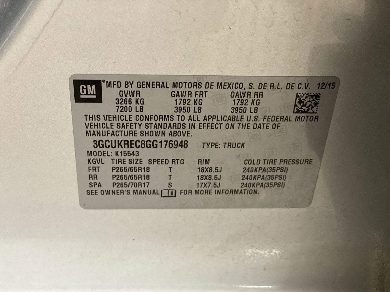 2016 Chevrolet Silverado 1500 LT