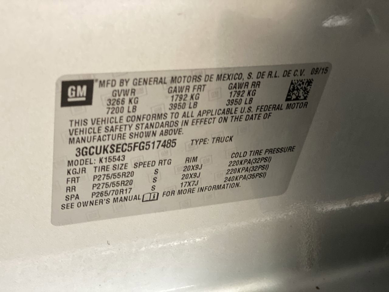 2015 Chevrolet Silverado 1500 LTZ