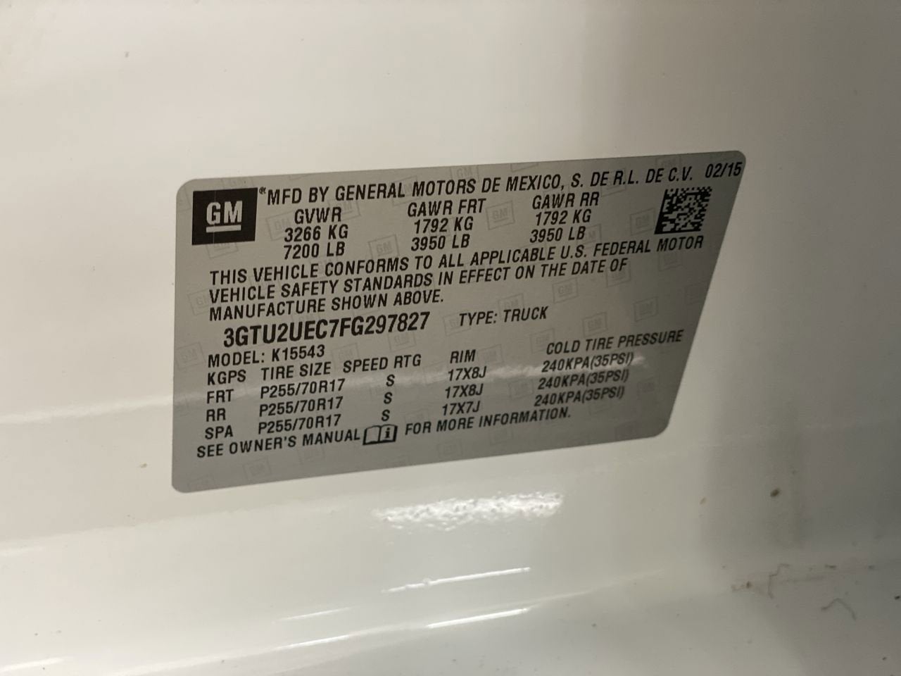 2015 GMC Sierra 1500 SLE