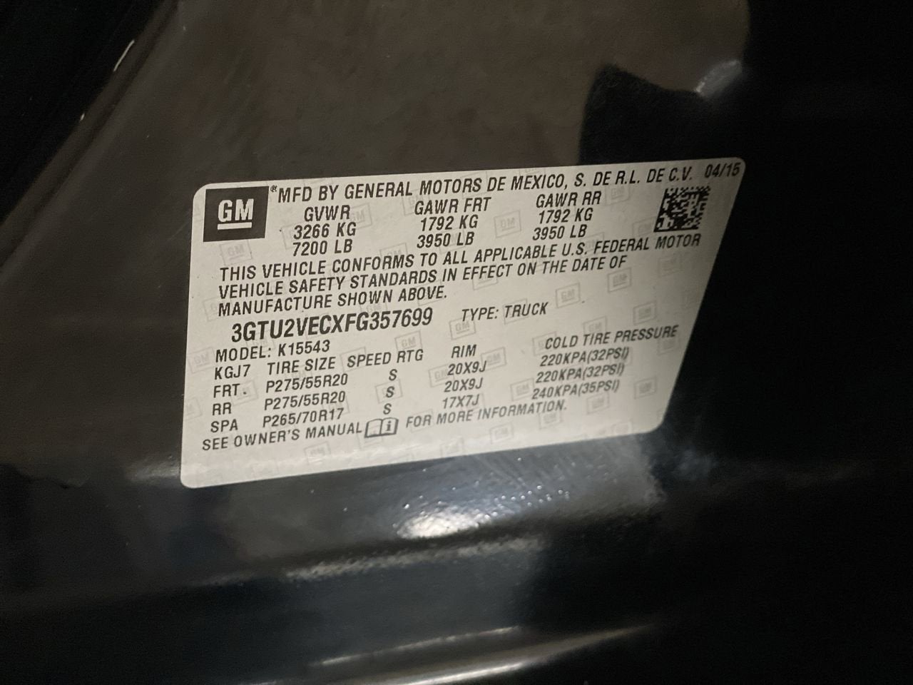 2015 GMC Sierra 1500 SLT