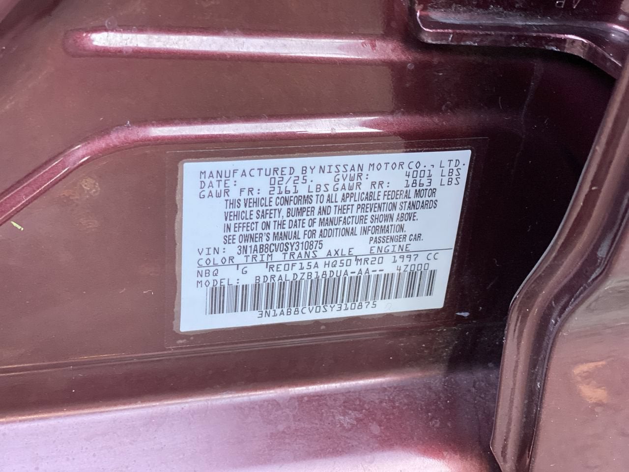 2025 Nissan Sentra SV