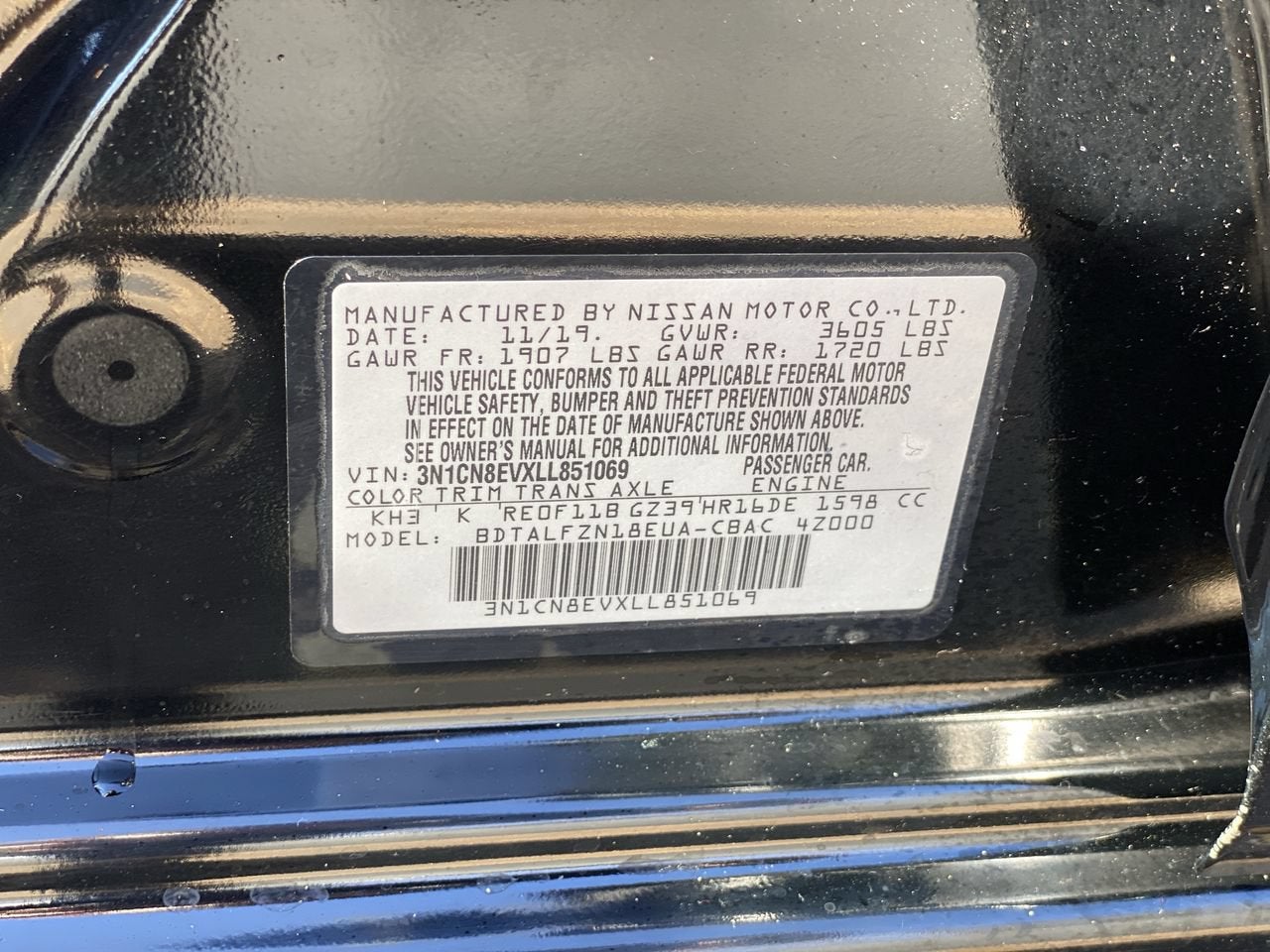 2020 Nissan Versa SV