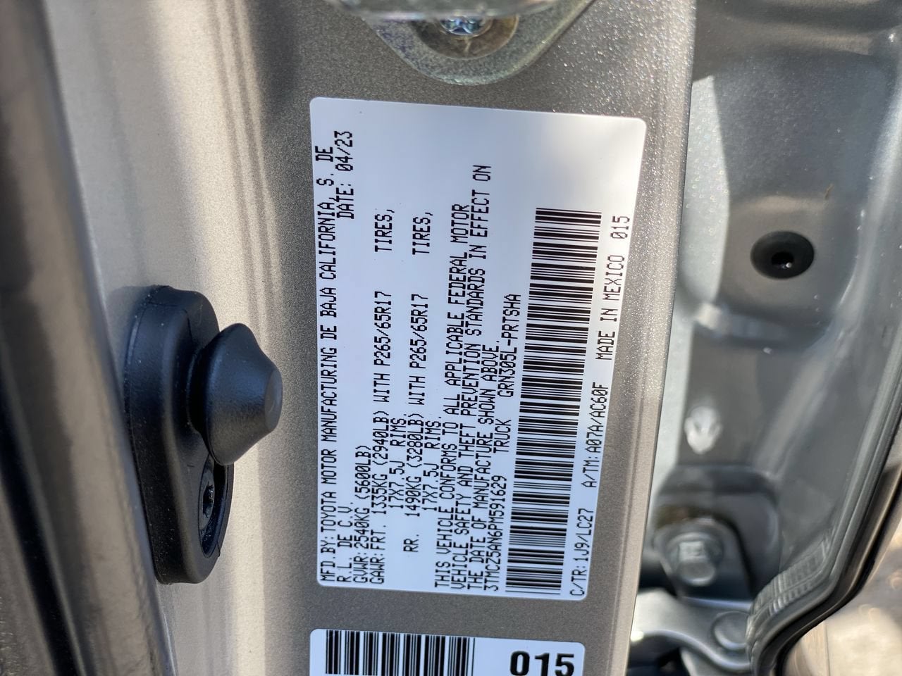 2023 Toyota Tacoma 4WD SR