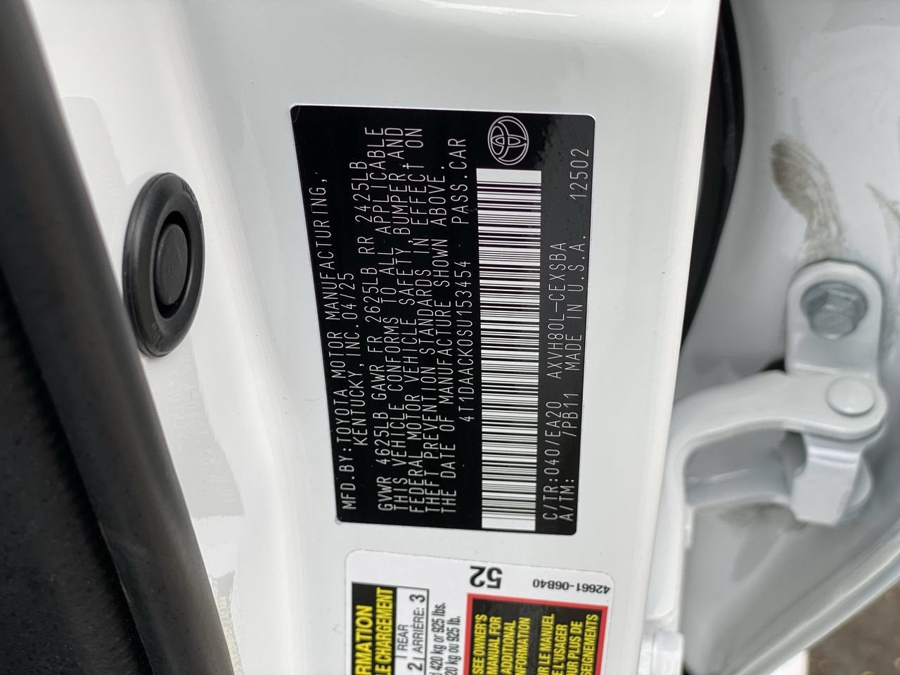 2025 Toyota Camry LE