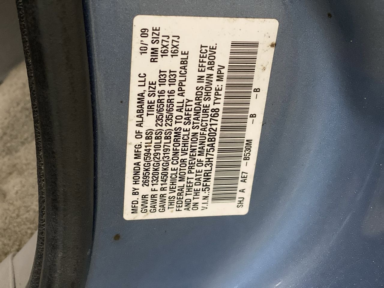 2010 Honda Odyssey EX-L