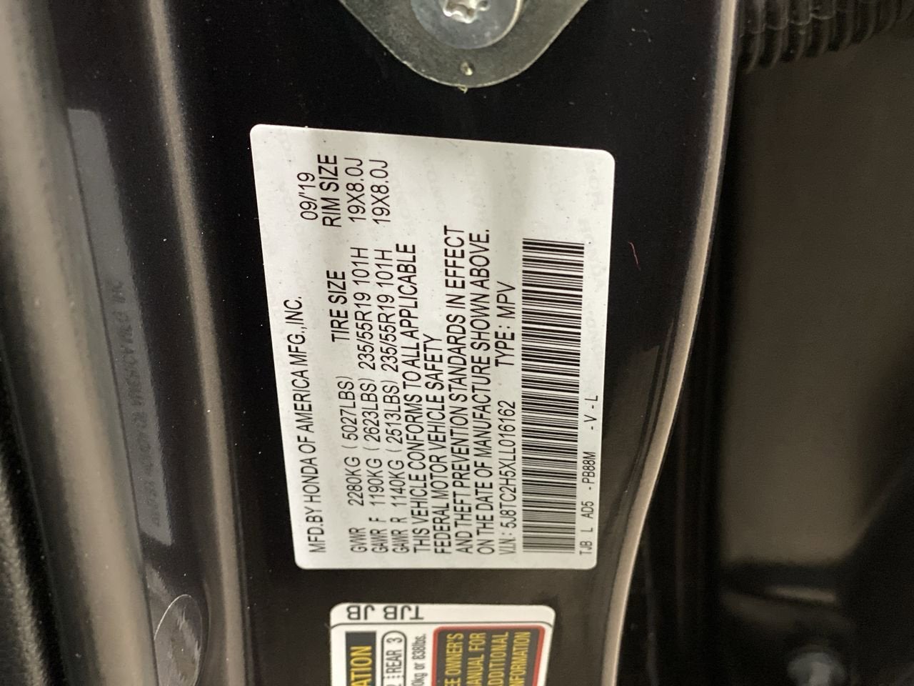 2020 Acura RDX w/Technology Pkg