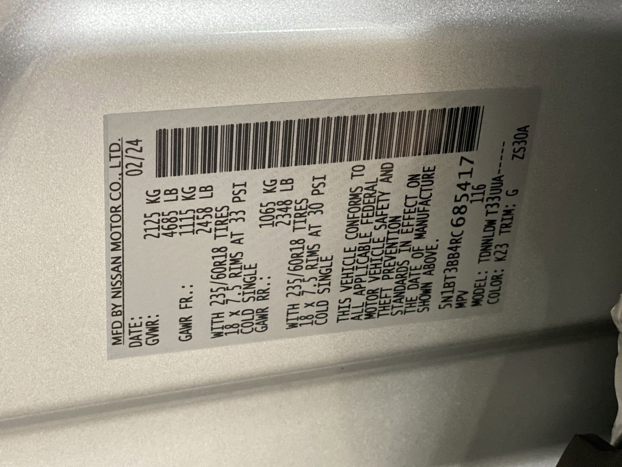 2024 Nissan Rogue SV