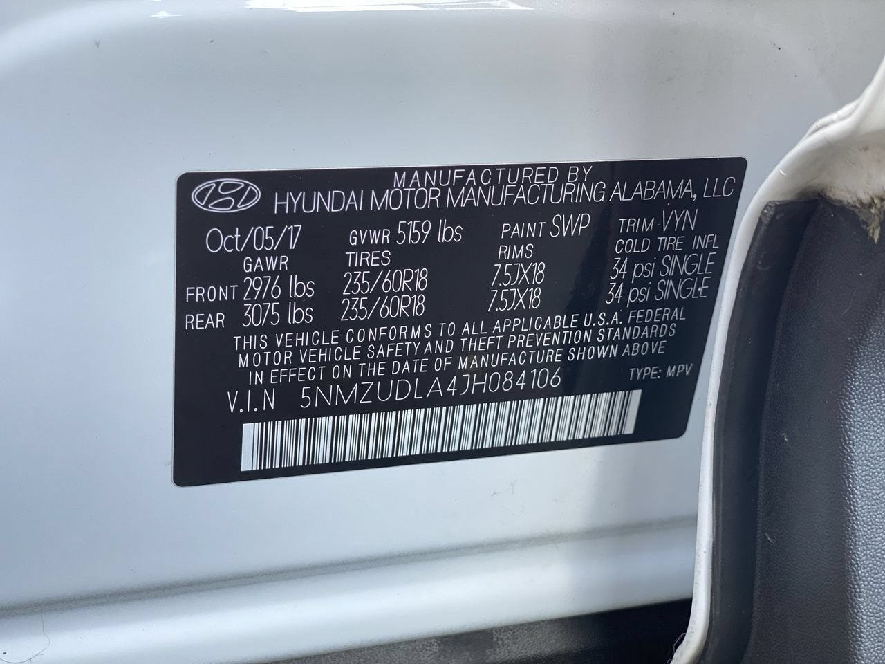 2018 Hyundai Santa Fe Sport 2.0T
