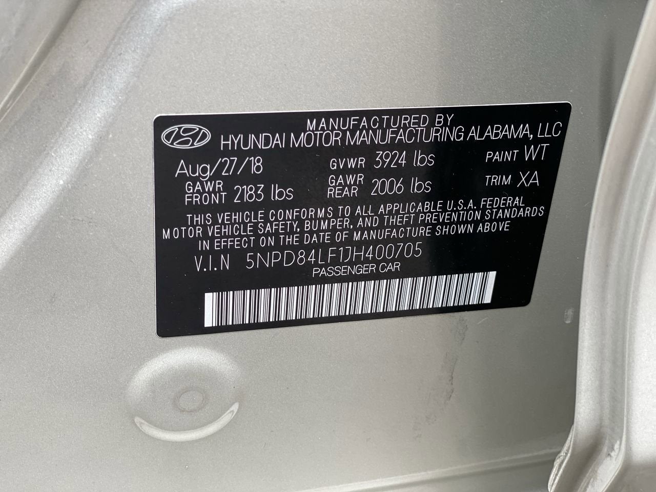 2018 Hyundai Elantra Value Edition