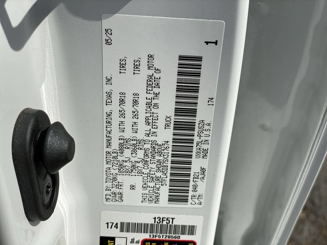 2025 Toyota Tundra 4WD SR