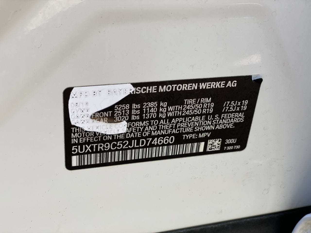 2018 BMW X3 xDrive30i