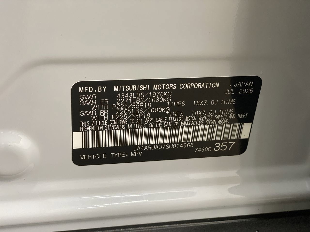2025 Mitsubishi Outlander Sport S