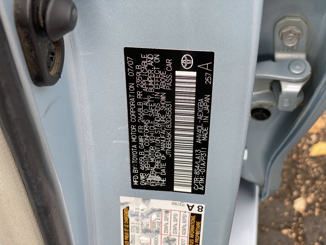 2008 Toyota Camry Hybrid NA
