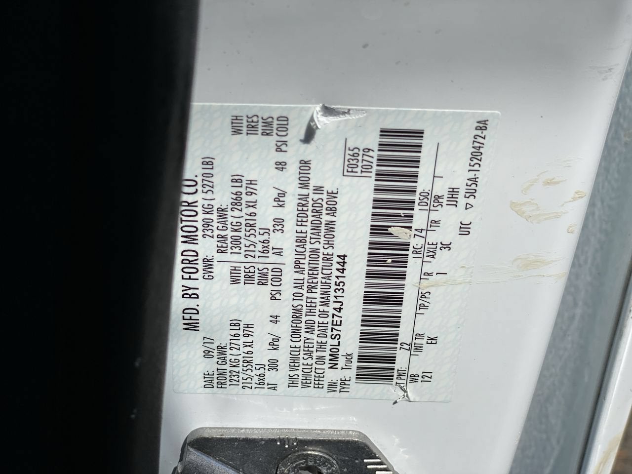 2018 Ford Transit Connect Van XL