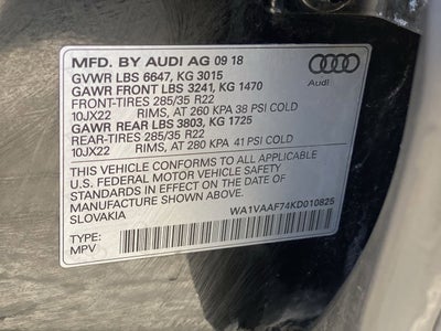 2019 Audi Q7 Prestige